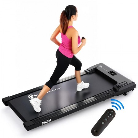 Banda de alergare FitTronic Delta Walk 200, motor 2 CP, viteza maxima 6 km/h, greutate maxima 100 kg, telecomanda, dimensiune re