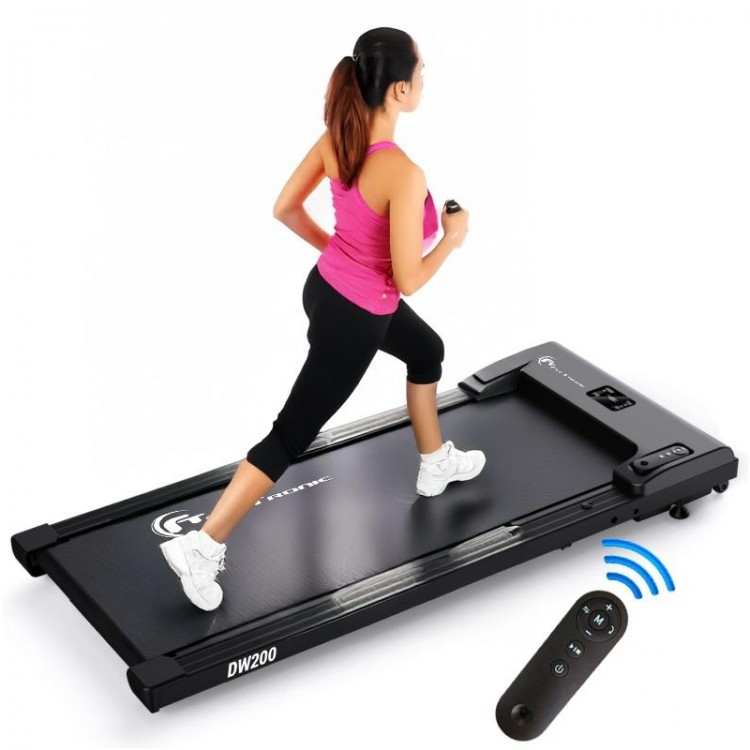 Banda de alergare FitTronic Delta Walk 200, motor 2 CP, viteza maxima 6 km/h, greutate maxima 100 kg, telecomanda, dimensiune re