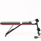 Banca de exercitii reglabila FitTronic B210, pliabila, corzi pentru brate incluse, spatar reglabil