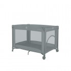 Patut pliant, Lionelo, Amelie, Cu intrare laterala, 100.5×70.5 cm, Include salteluta, roti, geanta pentru transport, Constructie usoara- 7 kg, Cadru stabil din otel, Gri