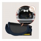 Scaun auto pliabil, Lionelo, Orin, i-Size, 100-150 cm, Tetiera reglabila in 14 pozitii, Spatar in 4 pozitii, Isofix+Top Tether, Sezut ergonomic, Husa transport, Suport sticla, Albastru