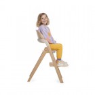 Scaun de masa multifunctional pliabil, Jane, Forest, De la 6 luni la adult, Din lemn fag, Greutate maxima 100 Kg, Sage