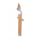 Scaun de masa multifunctional pliabil, Jane, Forest, De la 6 luni la adult, Din lemn fag, Greutate maxima 100 Kg, Sage
