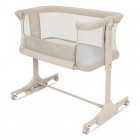Patut co-sleeper, Lionelo, Pari, Multifunctional, Cu leganare, Reglabil in 6 pozitii pe inaltime, Saltea cu densitate T25, Geanta transport, 84x48x70-80 cm, Bej