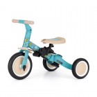 Tricicleta, Petite&Mars, Turbo, Editie limitata, 5 in 1, Multifunctionala, Vehicul de impins, Bicicleta cu/fara pedale, Cu maner de ghidaj, Detasabil, Roti din cauciuc, Pana la 25 kg, 1.5-5 ani, Dino Park