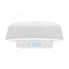 Cantar electronic, Petite&Mars, 2 in 1, Multifunctional, Panou cu touch, Pentru bebelusi si adulti, Pana 180 kg, Alb